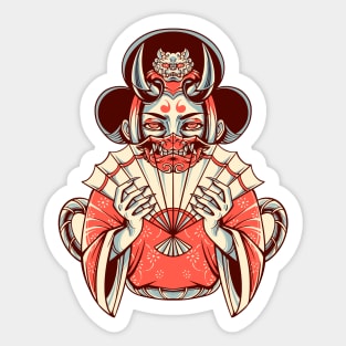 Oni Geisha Sticker